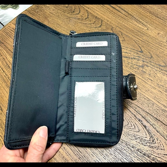 Black Faux Leather Wallet - Picture 7 of 10